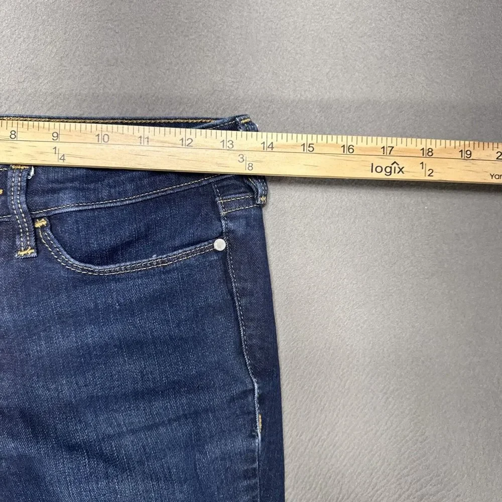 Athleta Sculptek Jeans Womens Size 2 Blue Stretch Preppy School‎ Dark Wash Denim